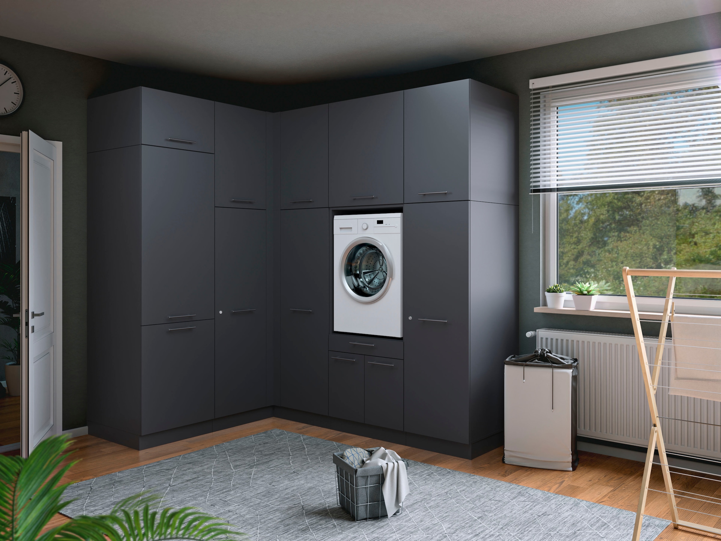 Laundreezy Mehrzweckschrank-Set »Laundreezy, 10-tlg. Mehrzweckschrank-Set B/H/T 218/238/68 cm« 10 Stk. tlg.