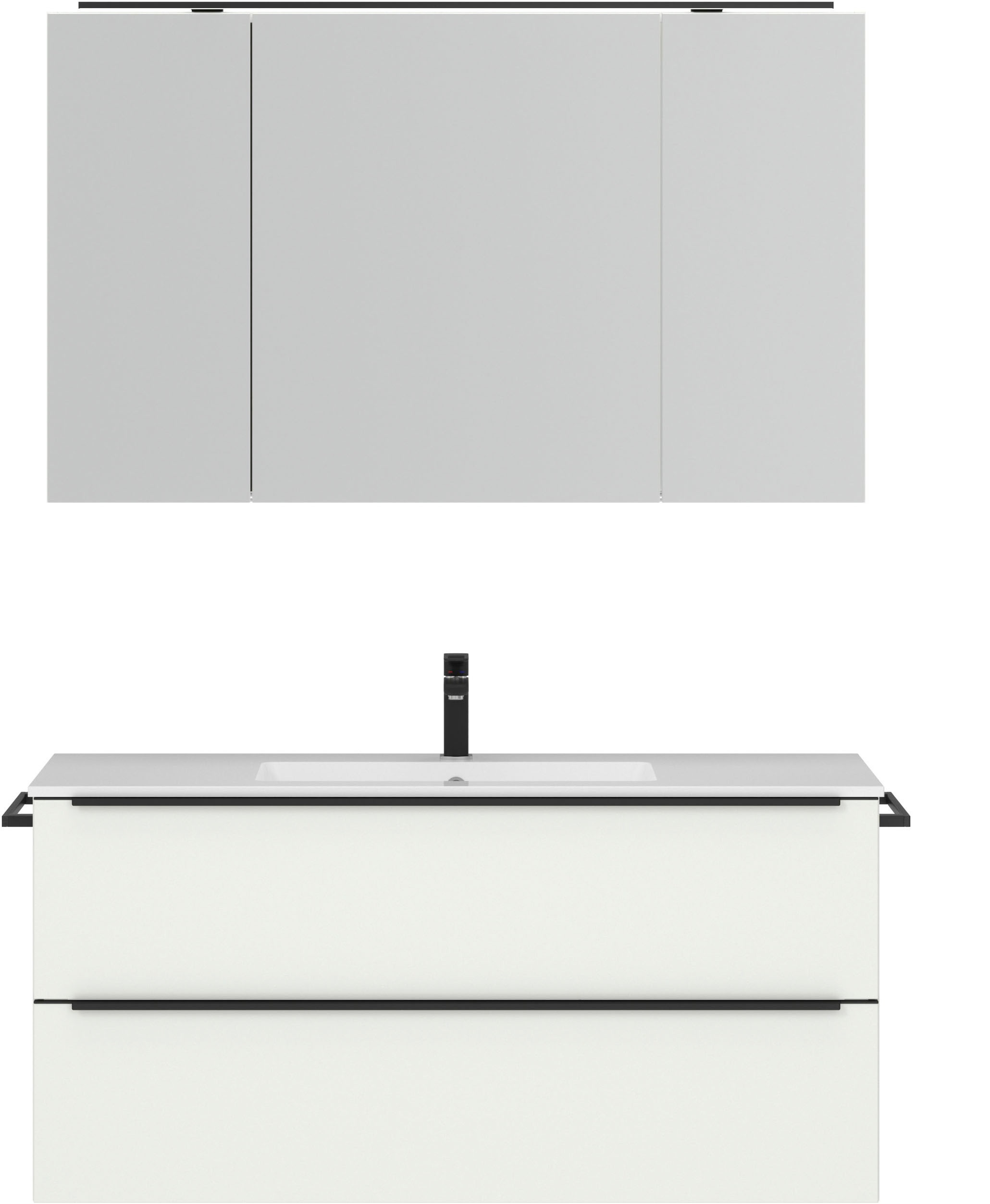 nobilia® Badmöbel-Set »Levere« vormontiert, mit Soft-Close, 2 Stk. tlg. günstig online kaufen