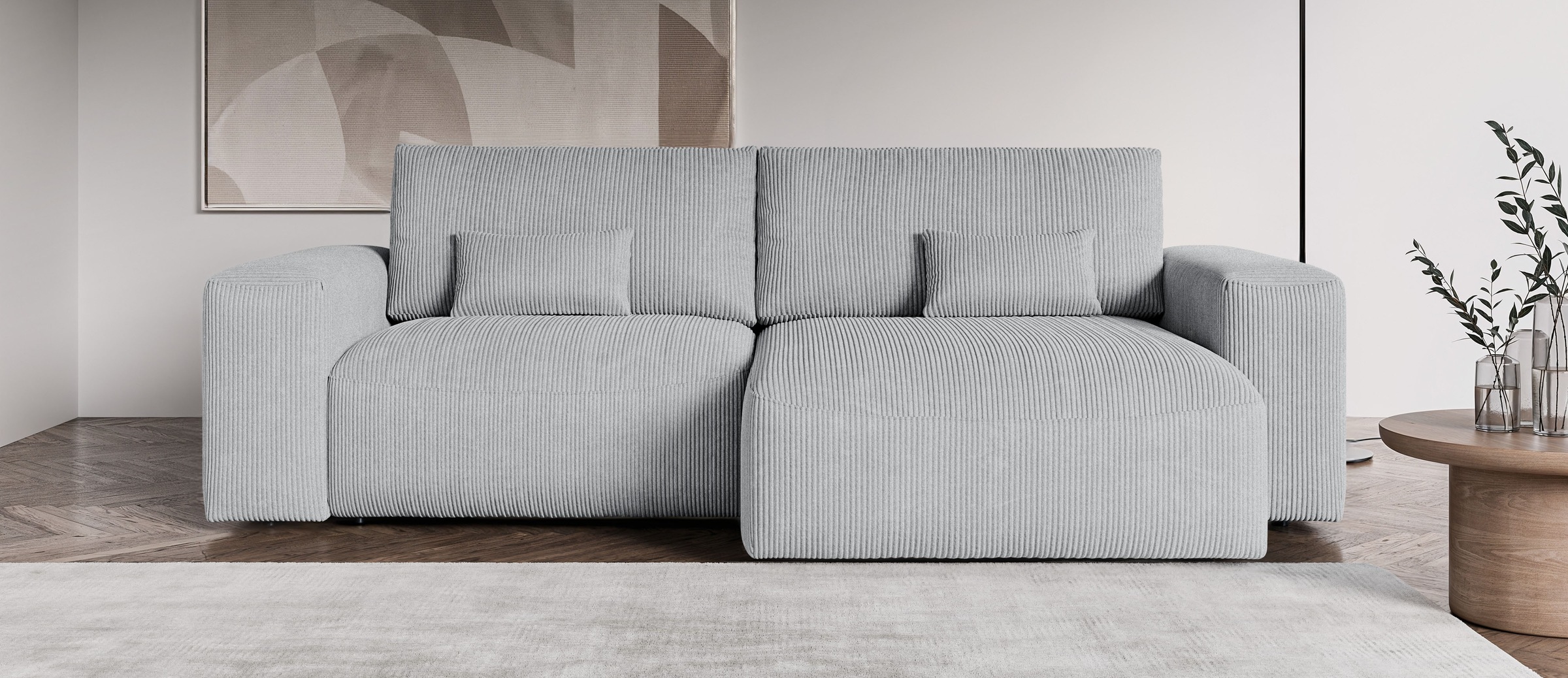 OTTO home Ecksofa »MATTS Schlafsofa mit Bettkasten, Maße B/T/H: 265/159/89 günstig online kaufen