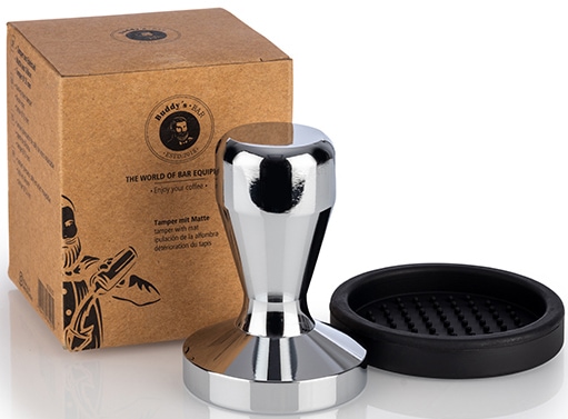 Buddy's Tamper »Buddy´s Bar - Barista Edition«, (Set, 2 tlg.), Premium, Kaffee Verdichter Kaffeemehlpresser, Espresso Stempel