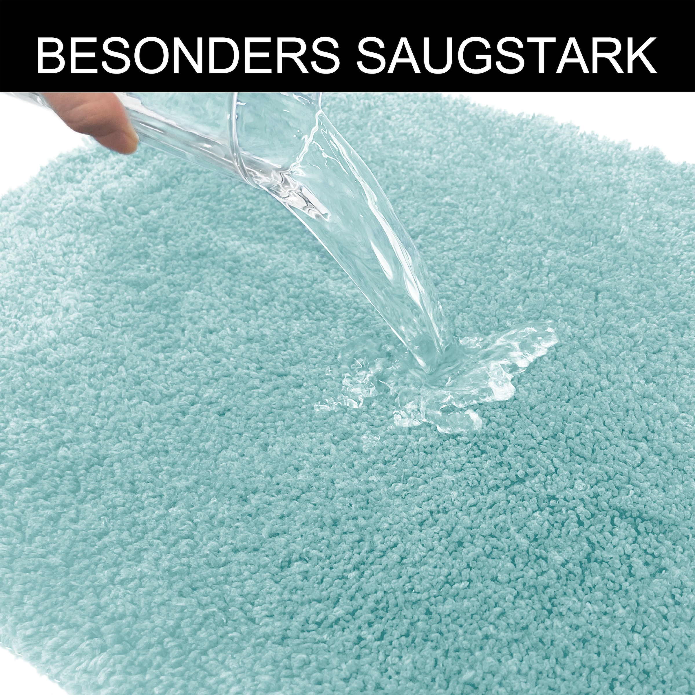 my home Badematte »Inga, Badezimmer Teppich, Badvorleger« Höhe 20 mm rutschhemmend beschichtet fußbodenheizungsgeeignet | schnell trocknend | strapazierfähig Badteppich, unifarben, weich, als halbrund und rechteckig erhältlich