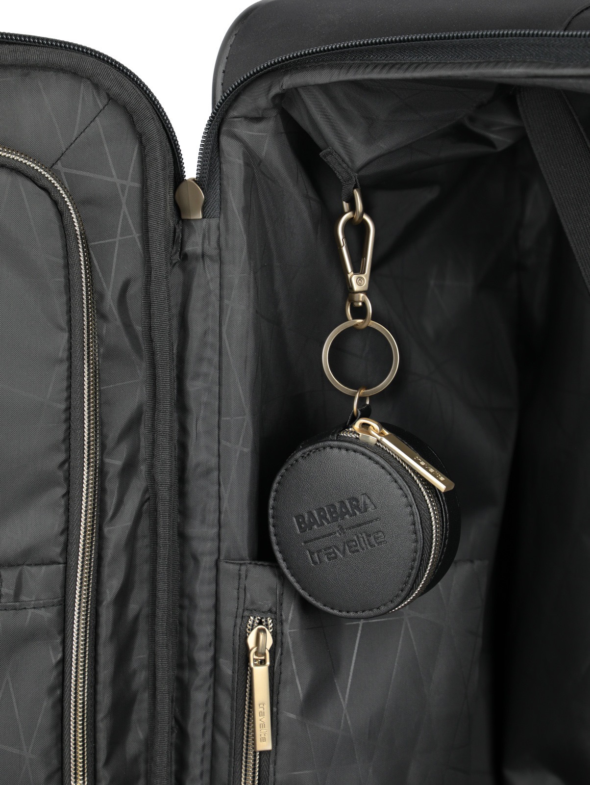 travelite Weichgepäck-Trolley »BARBARA & travelite | BARBARA STEPP, verschiedene Größen und Farben« 40 l 4 Rollen Weichgepäck-Koffer Schlüsselanhänger Volumenerweiterung bei S/M