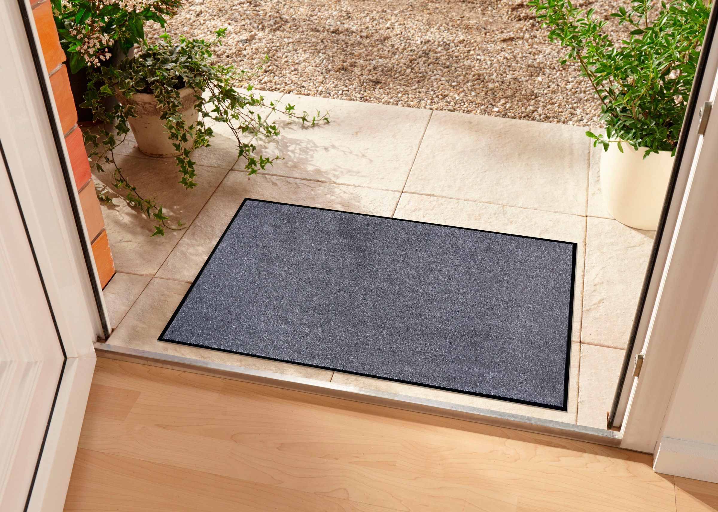 3. Bild von Home affaire Fußmatte »Triton«, rechteckig, waschbar, Uni-Farben-Design, rutschfest, robust, pflegeleicht
