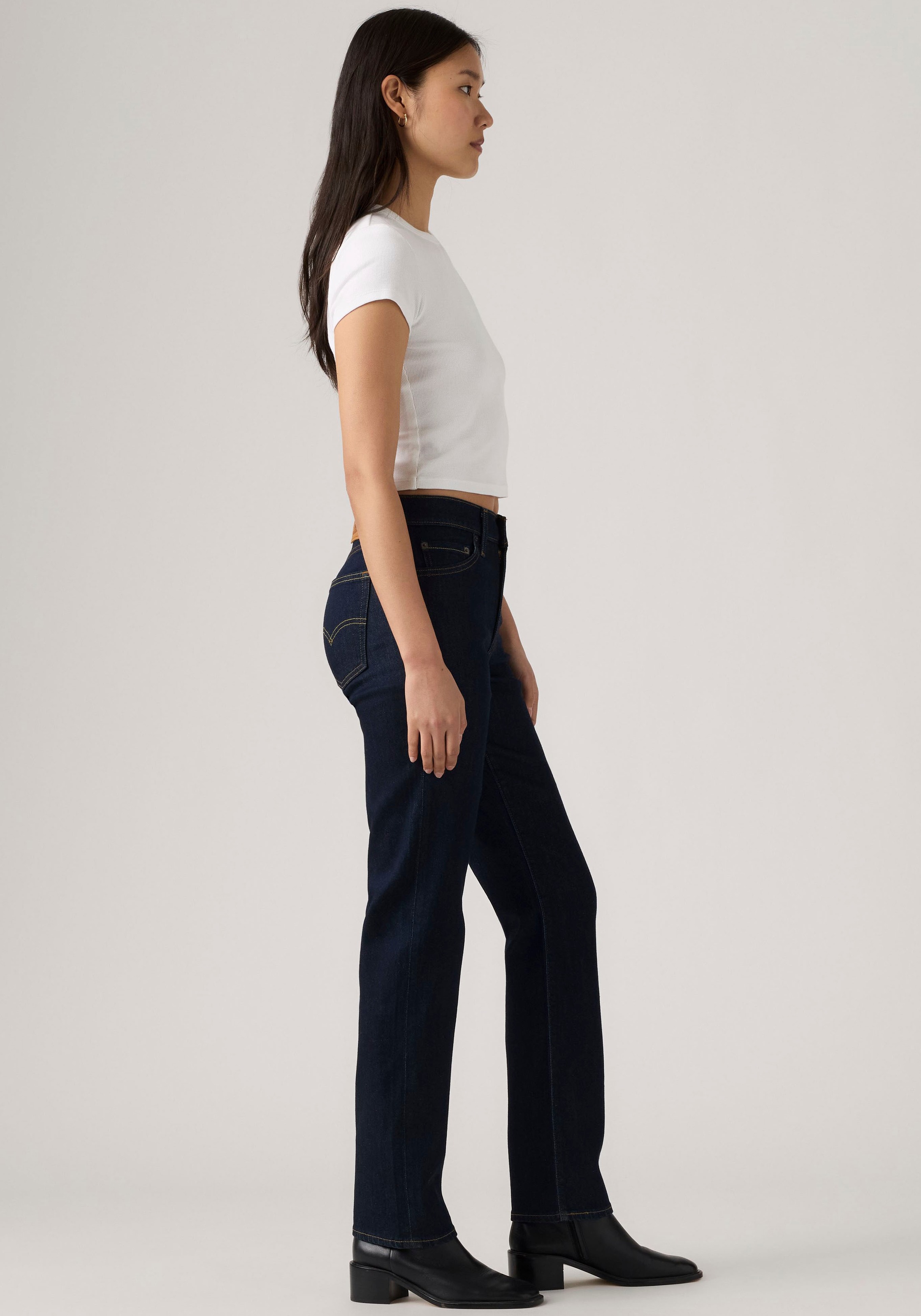 Levi's® Slim-fit-Jeans »722 HIGH RISE SLIM« mit Lyocell und Stretch
