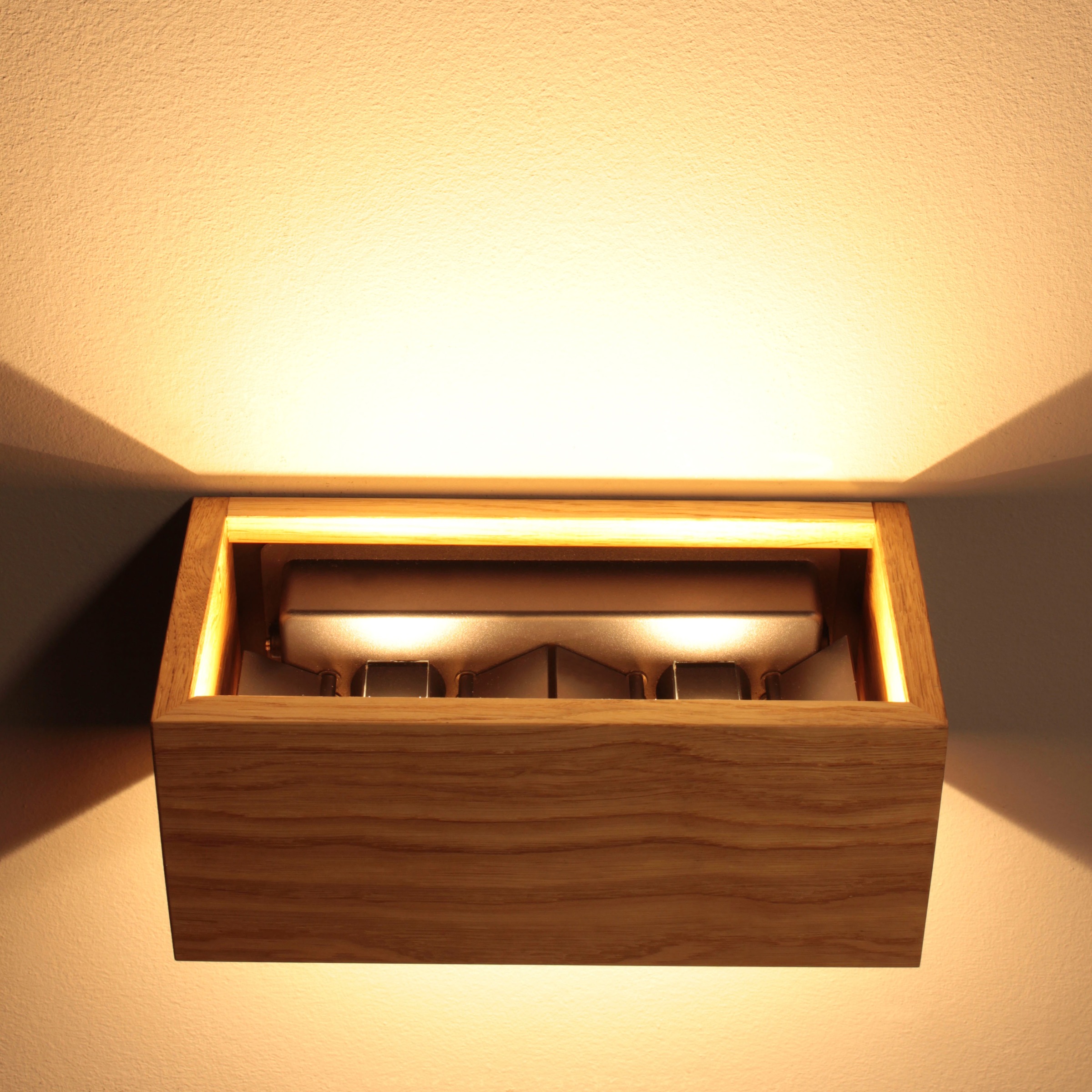 FISCHER & HONSEL Wandleuchte »Shine-Wood«, 4 flammig, Leuchtmittel LED-Modul | LED fest integriert, made in Germany, langlebige LED