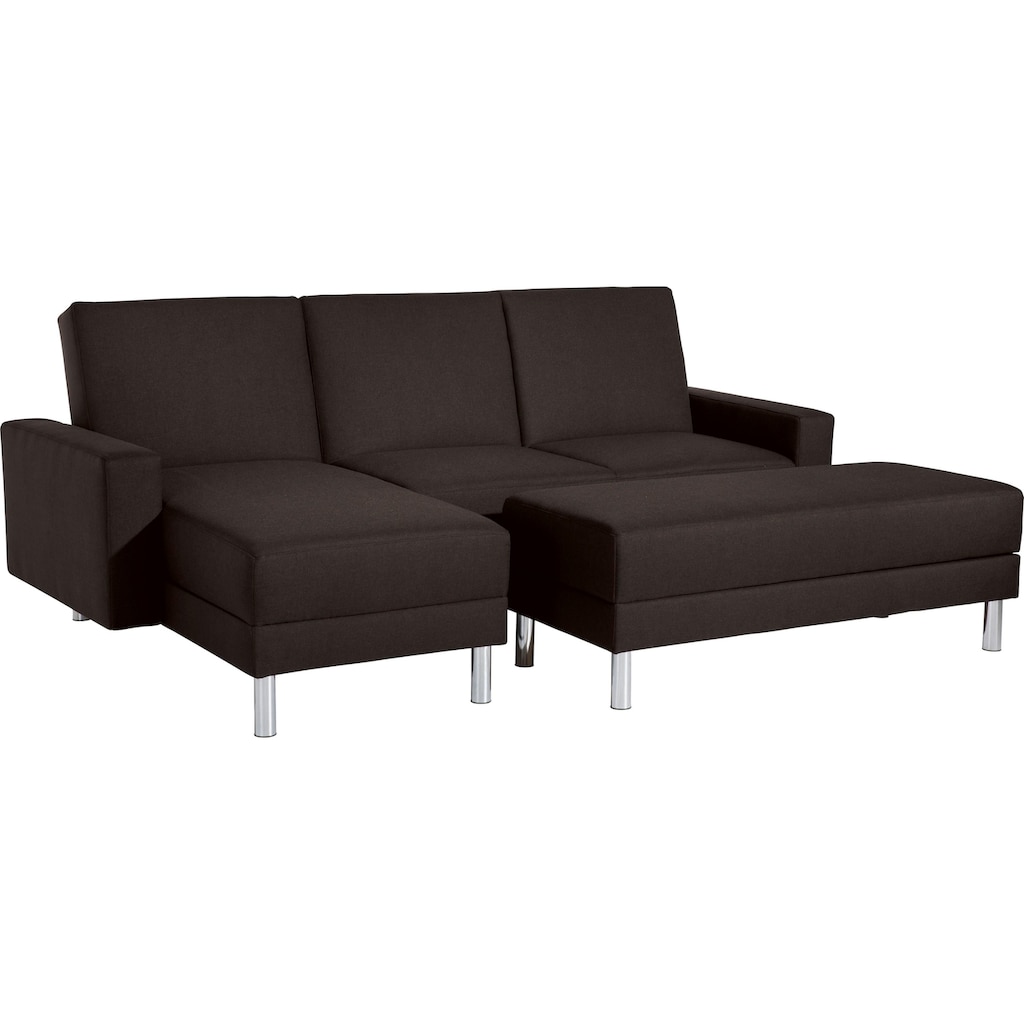 Max Winzer® Schlafsofa »Just Fresh«, mit Rückenverstellung, inklusive Stauraumhocker