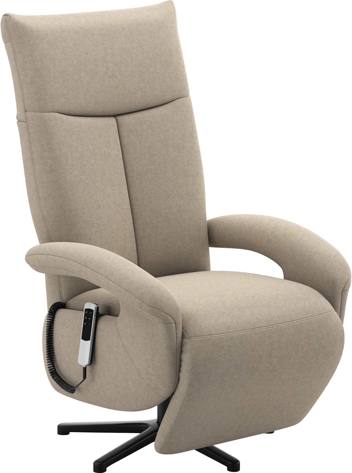 sit&more TV-Sessel »Emely, inkl. Kopfteilverstellung & 360° Drehfunktion«, wahlweise mit 2 Motoren, Akku & Aufstehhilfe