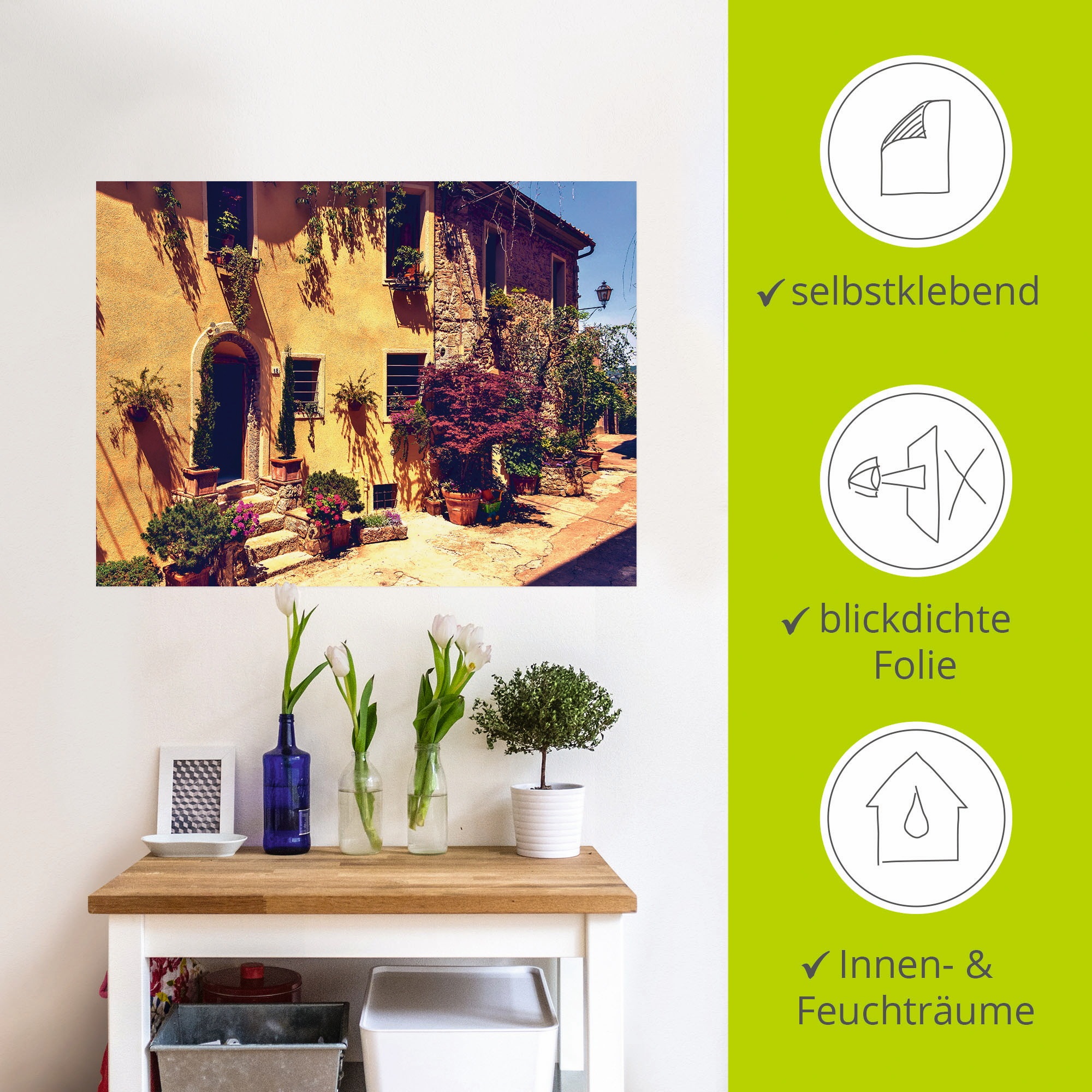Artland Wandbild »Siena Toskana«, Europa, (1 St.), als Leinwandbild, Poster, Wandaufkleber in verschied. Größen