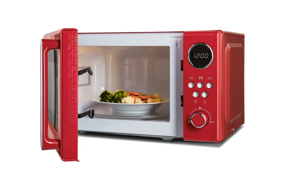 Medion® Mikrowelle »MD 15000 rot«, 1050 W, im Retro-Design, 800 Watt, 5 Leistungsstufen