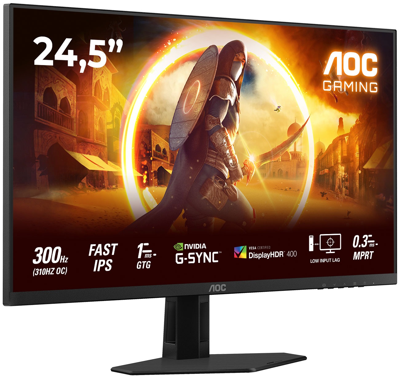 AOC LED-Monitor »25G4SRE« 62 cm/25 ″  1920 x 1080 px Full HD 1 Reaktionszeit 310 Hz