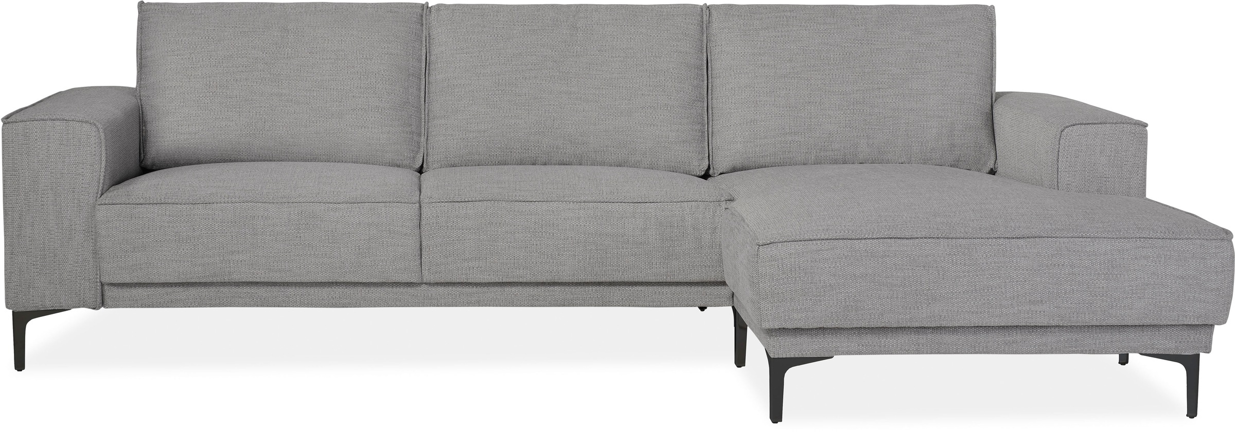Places of Style Ecksofa »Polsterecke Oland, Struktur, Flachgewebe, Luxus-Mi günstig online kaufen