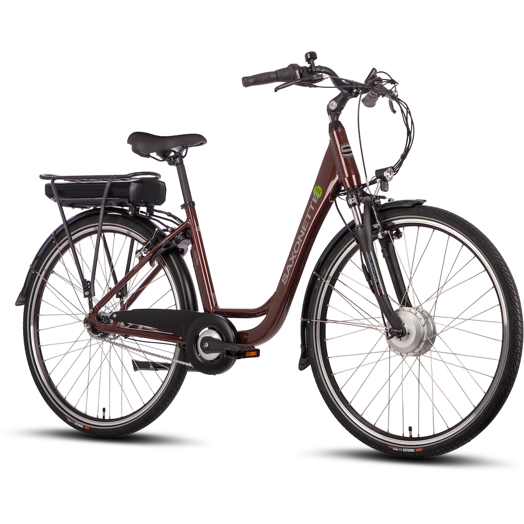 SAXONETTE E-Bike »City Plus«, 7 Gang, Frontmotor 250 W, (mit Akku-Ladegerät)