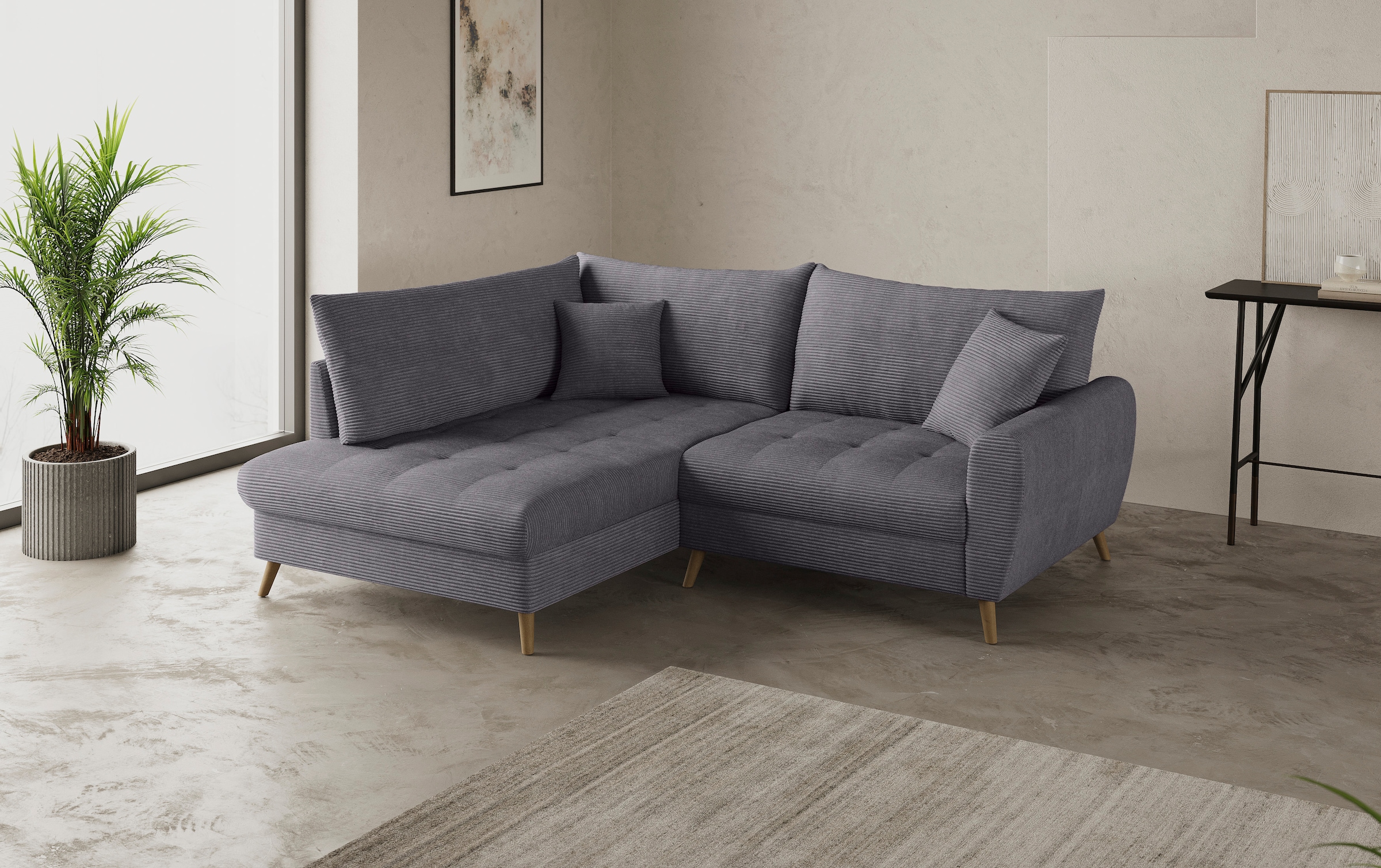 Mr. Couch Ecksofa »Blackburn II, L-Form«, Mit Kaltschaumpolsterung bis 140 kg belastbar
