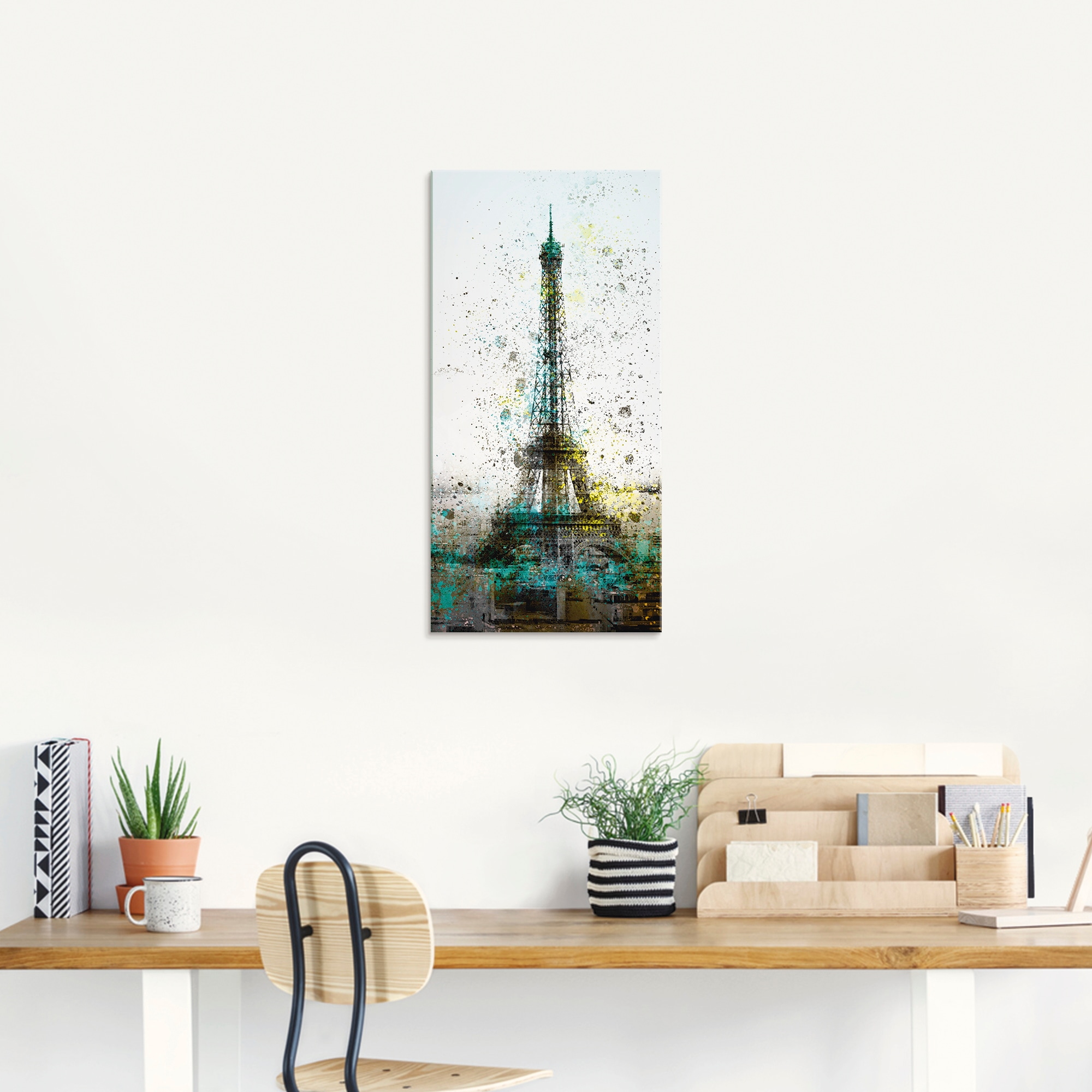 Artland Glasbild »Paris Eiffelturm I«, Gebäude, (1 St.), in verschiedenen Größen