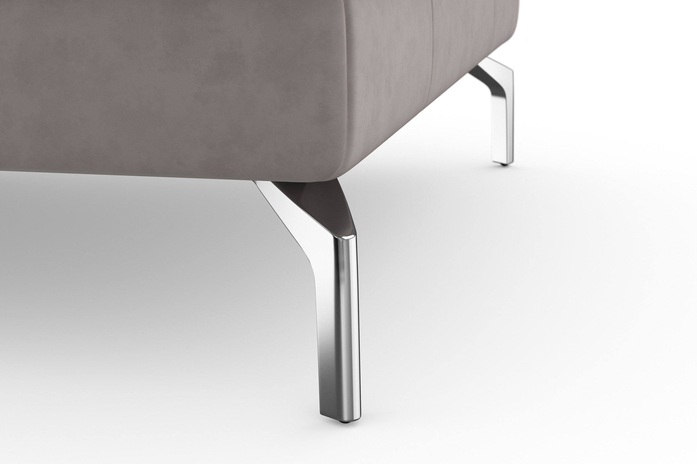sit&more Wohnlandschaft »Bendigo U-Form«, inklusive Sitztiefenverstellung, Bodenfreiheit 15 cm, in 2 Fußfarben