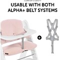 Hauck Kinder-Sitzauflage »Select, Muslin Mineral Rose«, passend für den ALPHA+ Holzhochstuhl und weitere Modelle