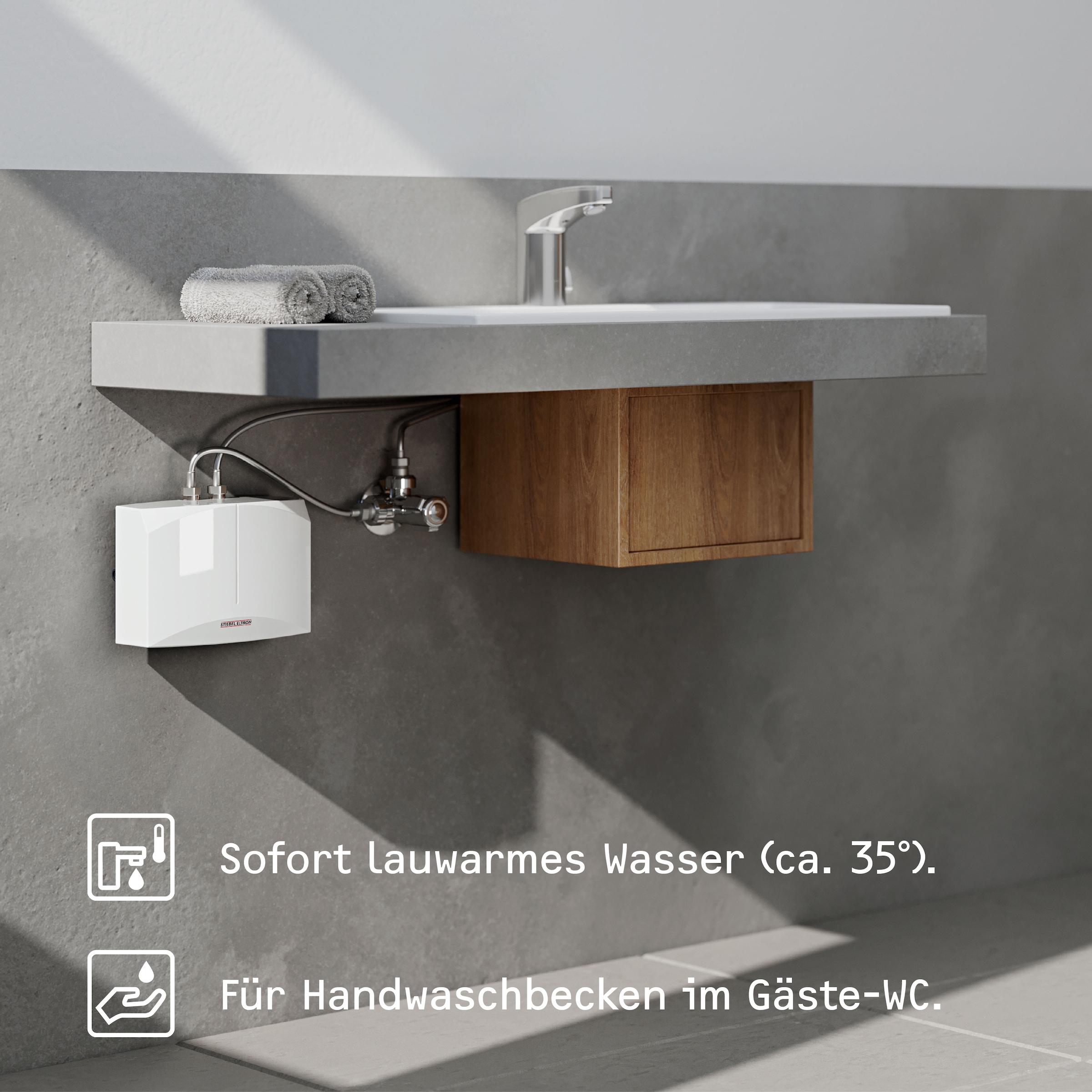 STIEBEL ELTRON Klein-Durchlauferhitzer »DHM 6«, hydraulisch, für Handwaschb günstig online kaufen