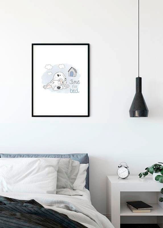 Komar Bild »101 Dalmatiner Bedtime«, Disney, (1 St.), Wandbild zur Dekoration im Kinderzimmer - ohne Rahmen