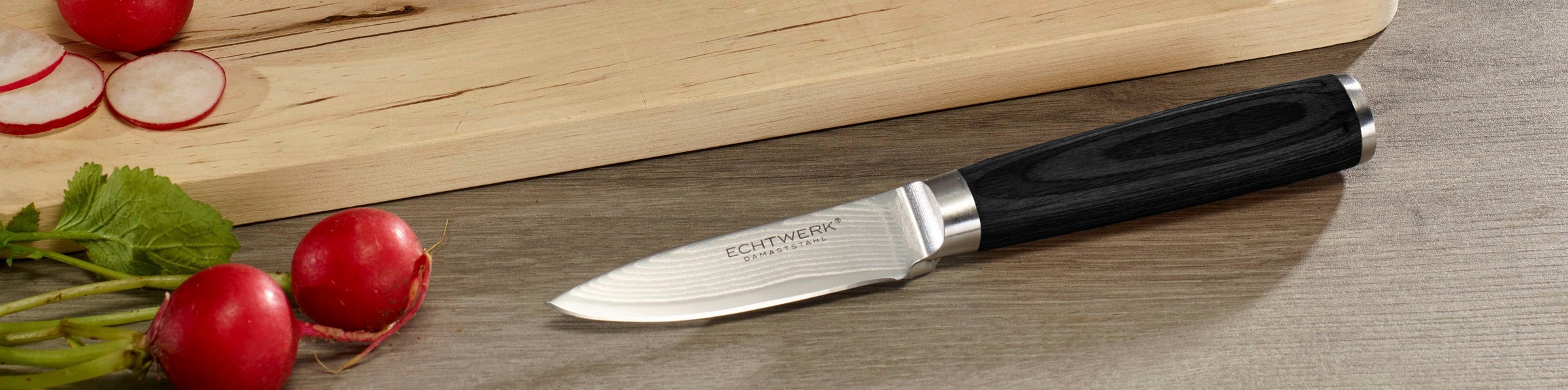 ECHTWERK Damastmesser »Damaszener« Schälmesser, ergonomischer Griff, Pakkah günstig online kaufen