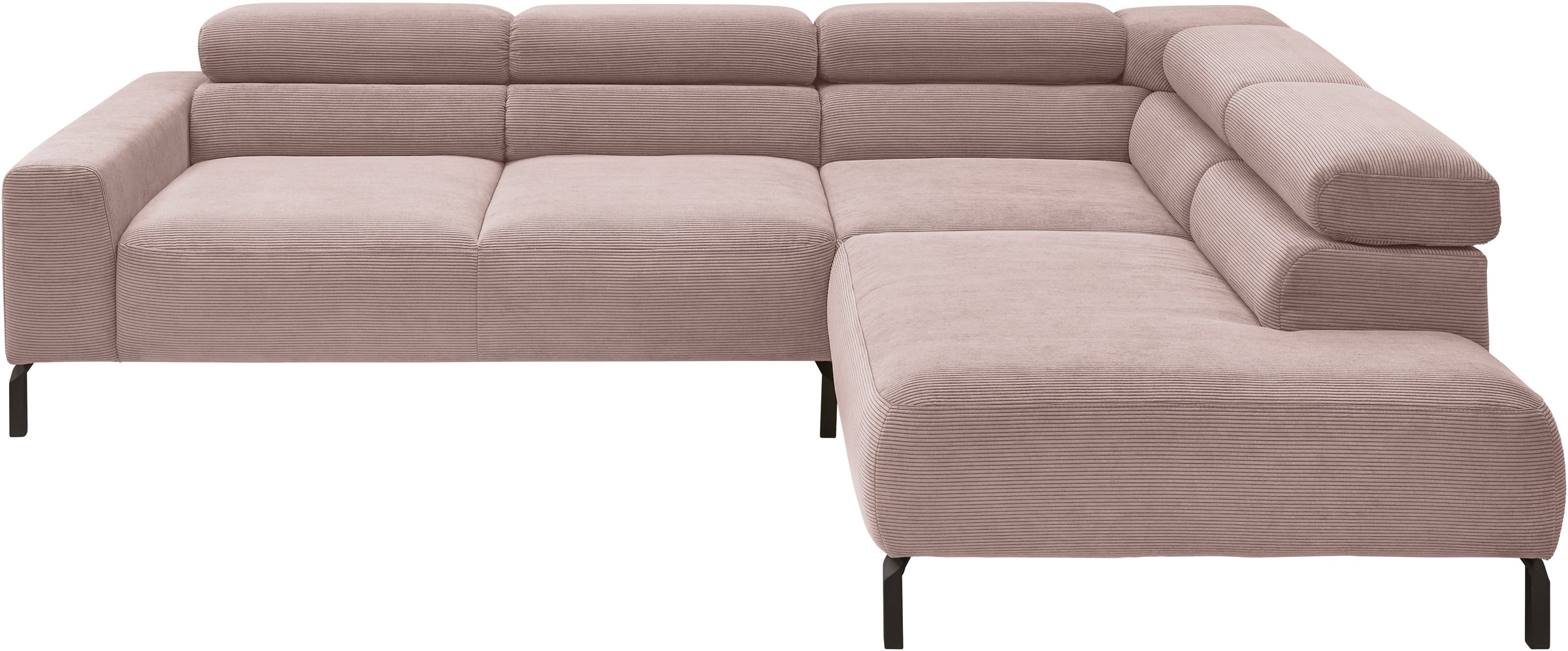 Home affaire Ecksofa »Antonelli, L-Form, inkl. Kopfteilverstellung, Breite günstig online kaufen