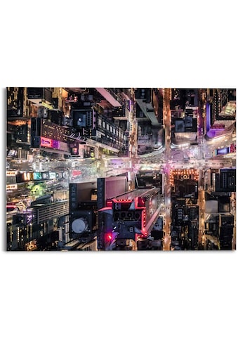 Reinders! Glasbild »Glasbild New York City Neon - Nachtleben«, New York, (1 St.) kaufen