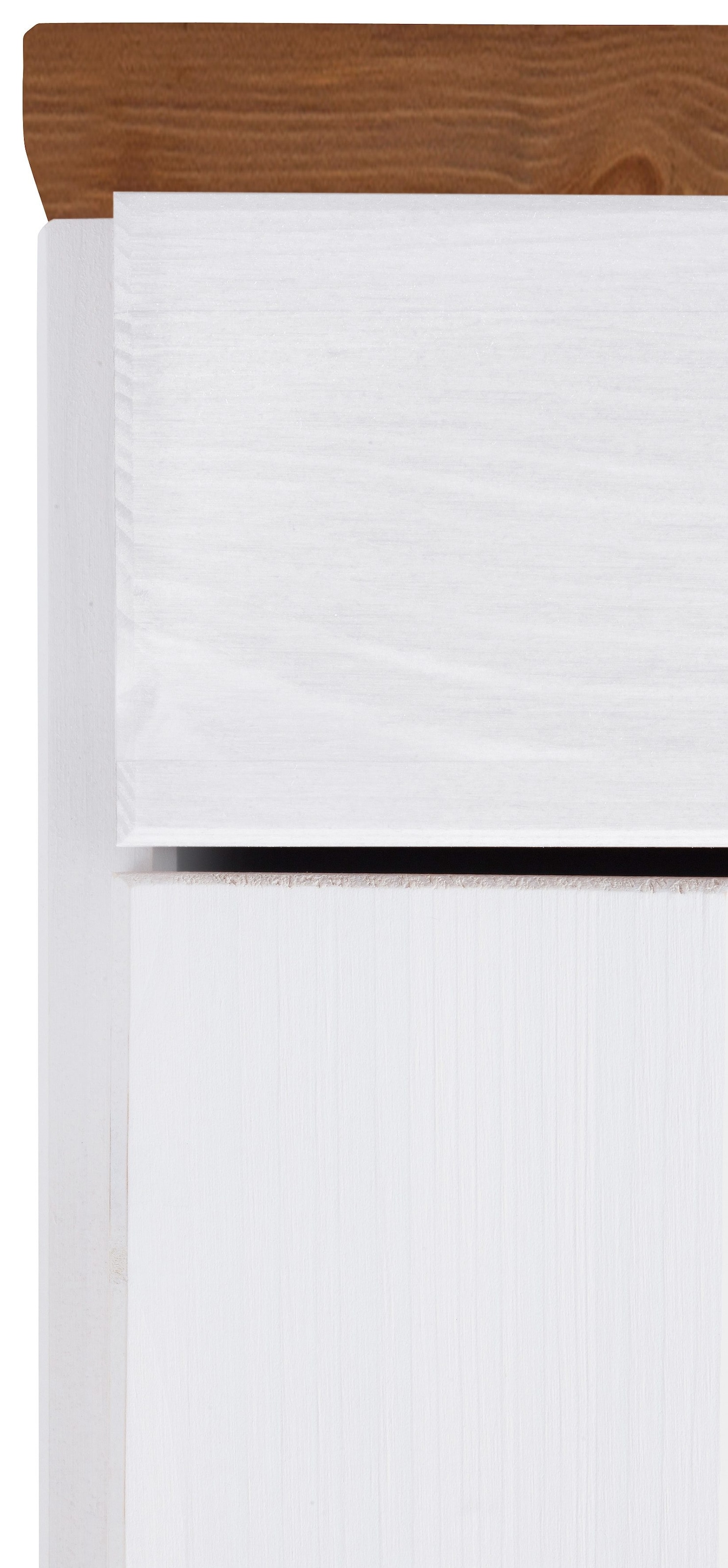 Home affaire Hochschrank »Oslo«, 50 cm breit, in 2 Tiefen, 2 Türen, 1 Schublade, aus massiver Kiefer