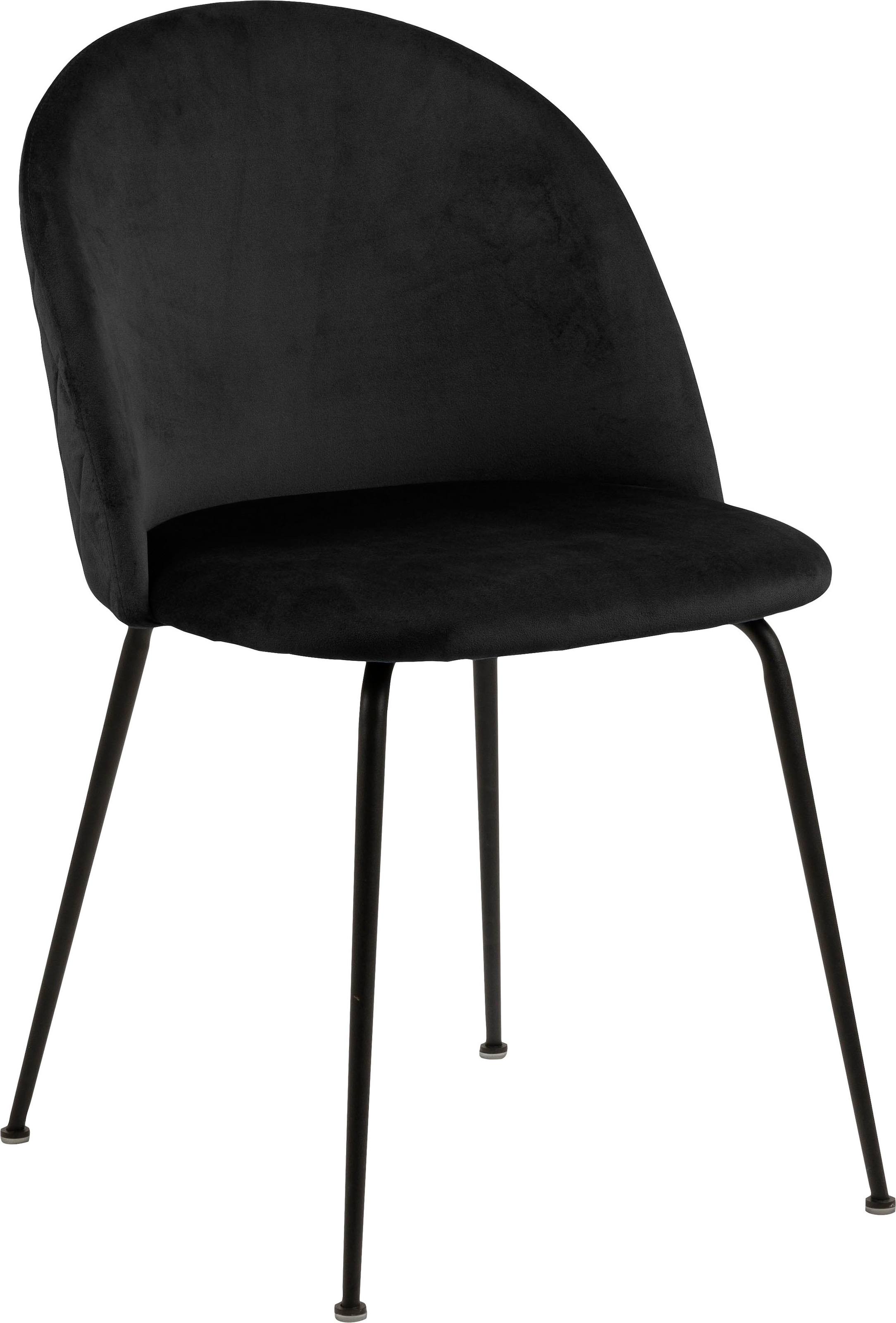 ACTONA GROUP Esszimmerstuhl »Lena«, Stoff, bezogen mit Stoff mit Harlekin- Nähten, schwarze Metallbeine online bestellen | Stühle