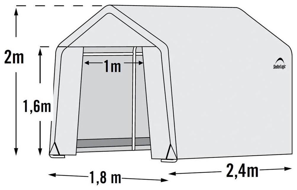 ShelterLogic Gewächshaus, aus wasserdichter Polyethylen-Plane