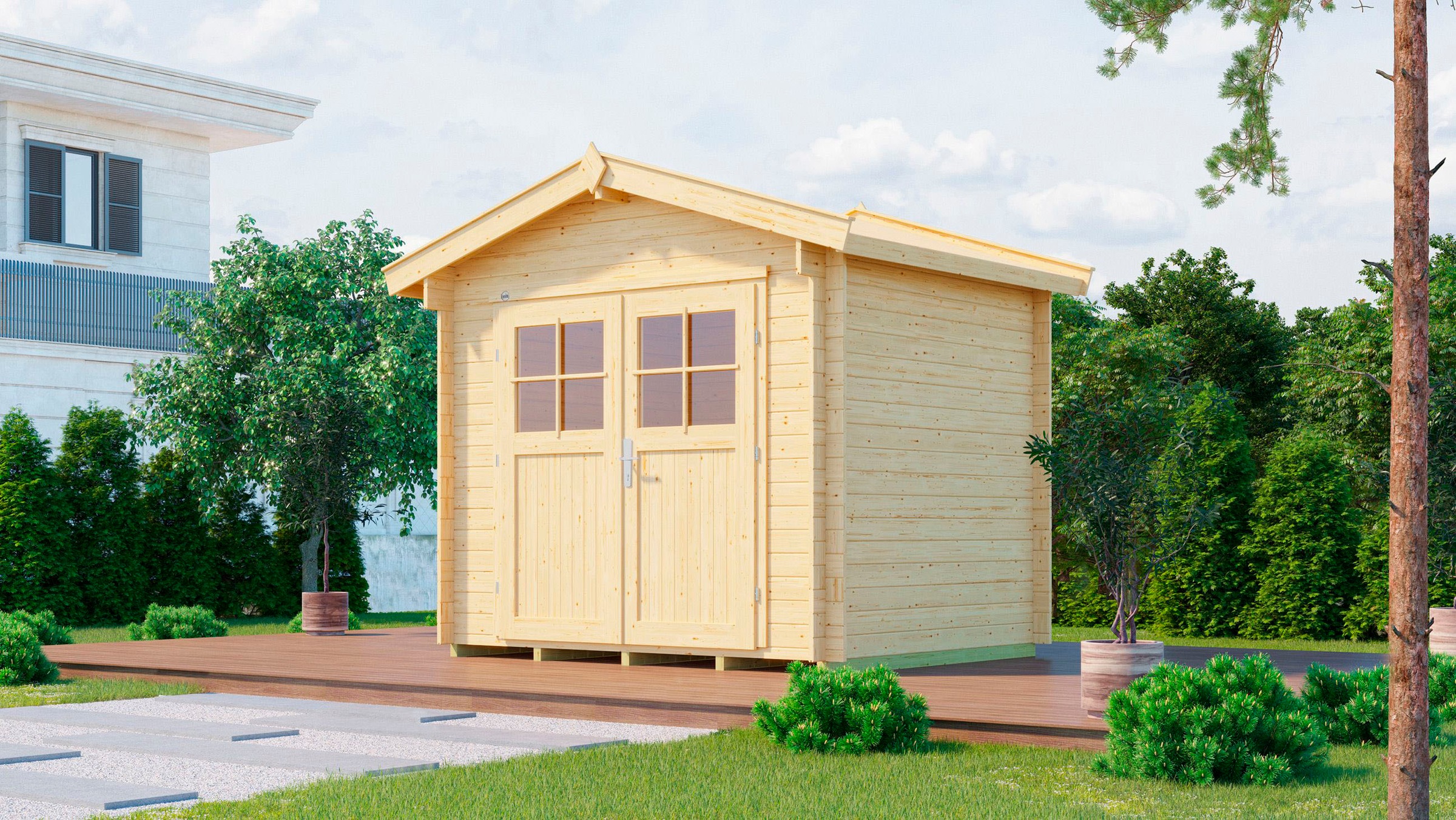 weka Gartenhaus »Premium45  Gr.1, natur«