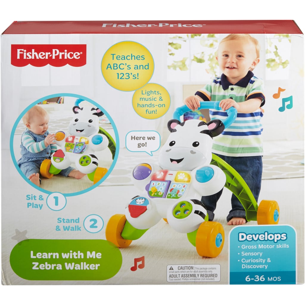 Fisher-Price® Lauflernhilfe »Lern mit mir Zebra Lauflernwagen«