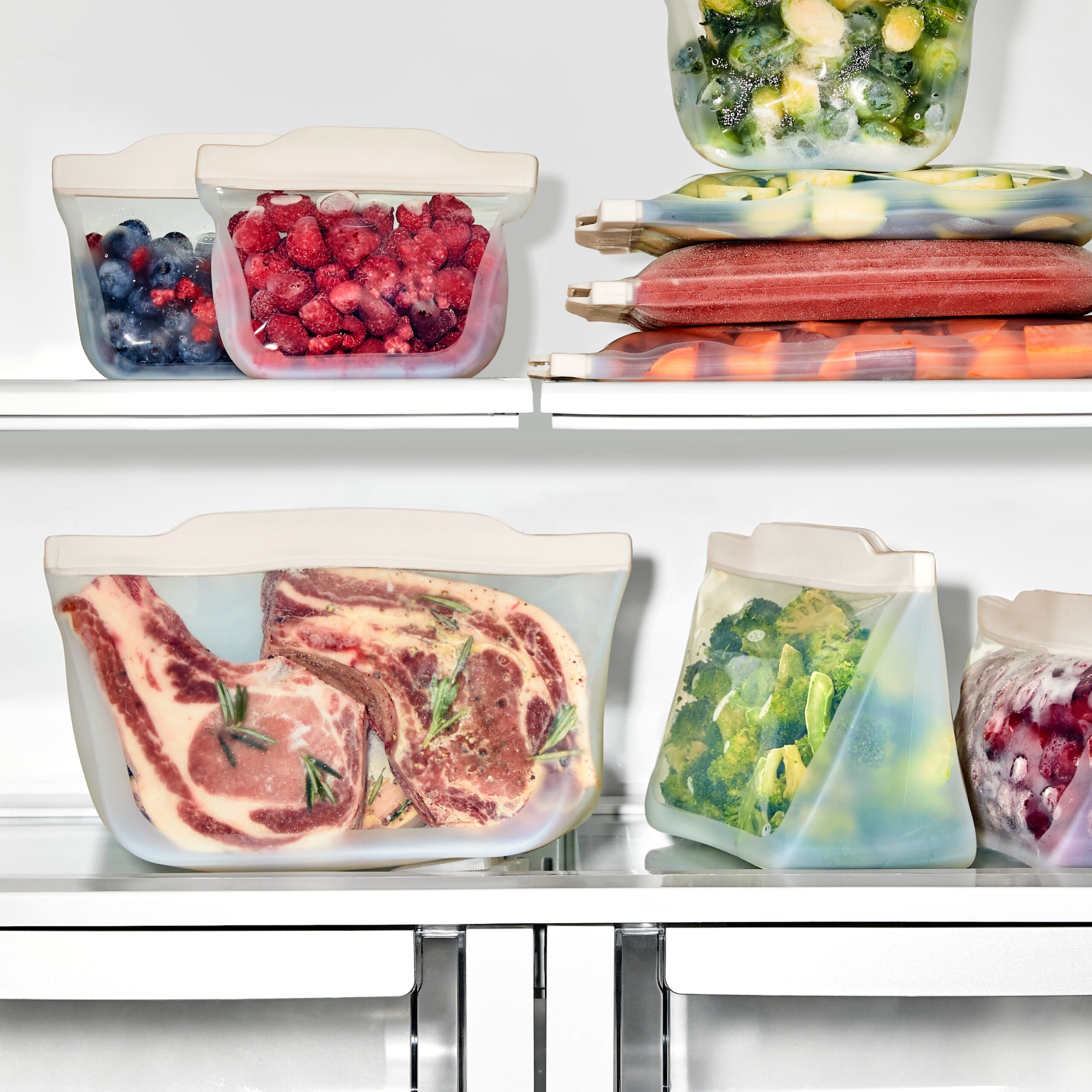 OXO Good Grips Frischhaltebeutel »Stand-Up« Silikon, wiederverwendbar, 1,8 L