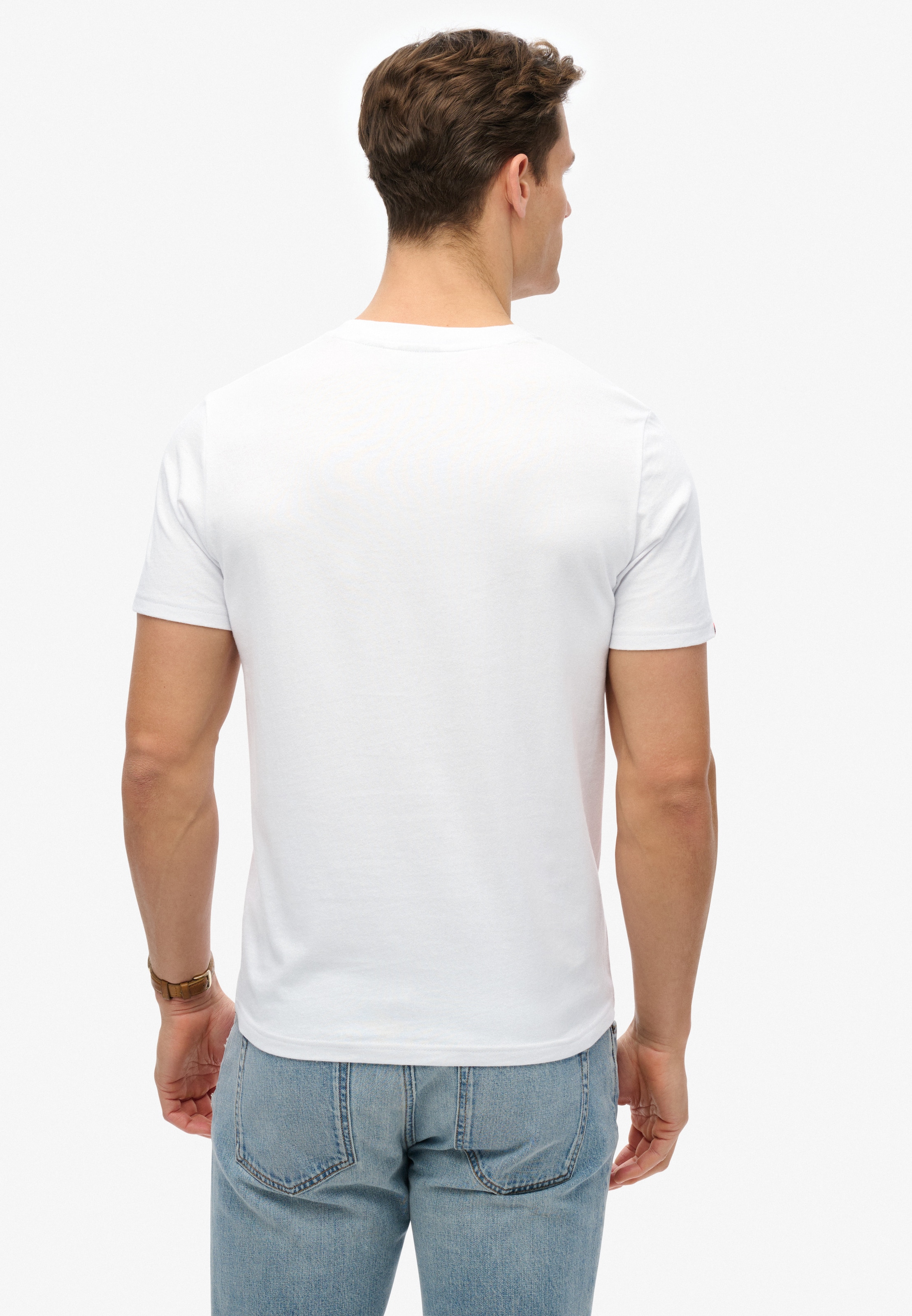 Superdry Rundhalsshirt »VL HERITAGE RELAXED TEE« Relaxed Fit, aus Baumwolle und Single Jersey, Kurzarm, pflegeleicht