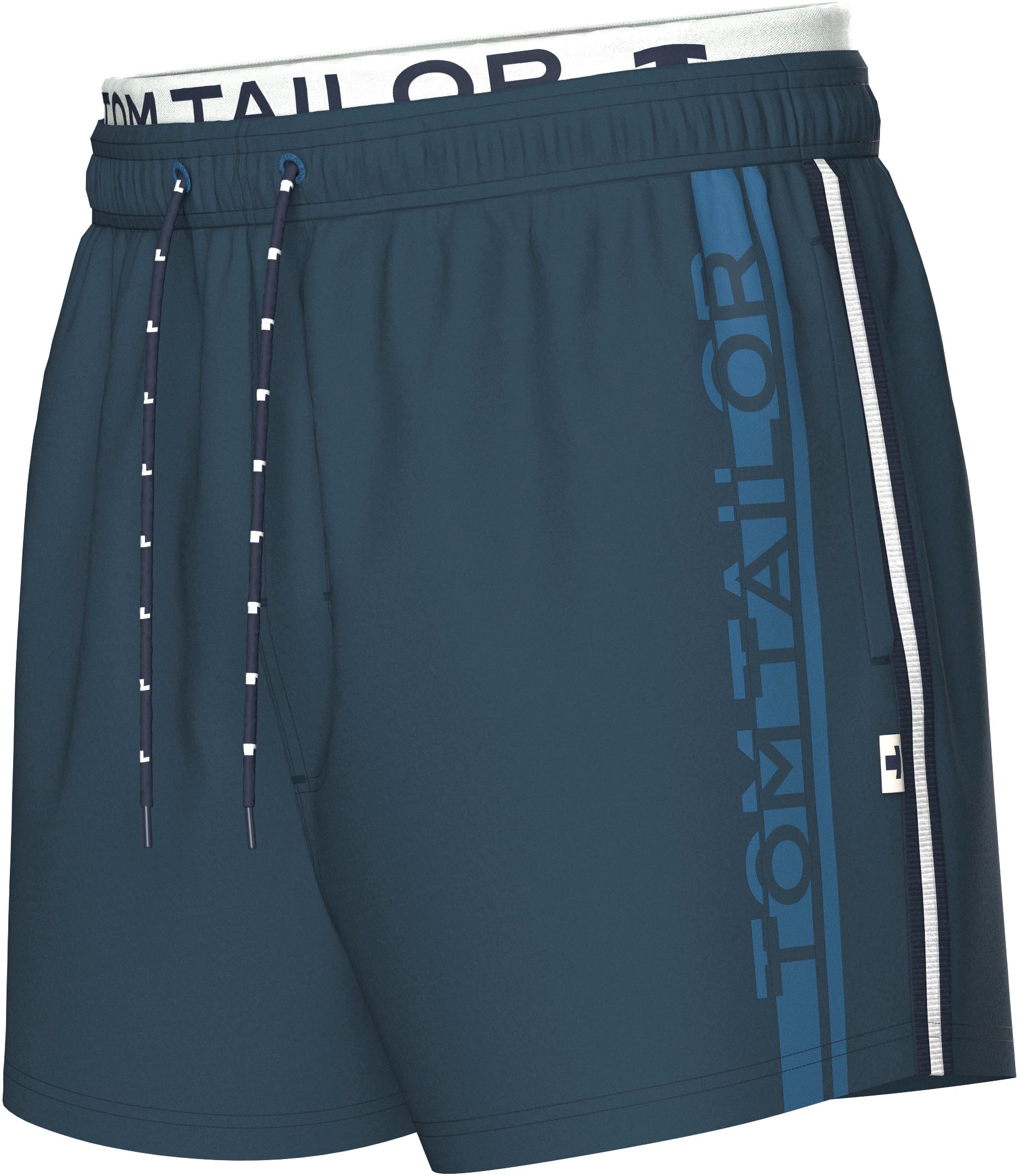 TOM TAILOR Badehose, Kordel mit Logodruck