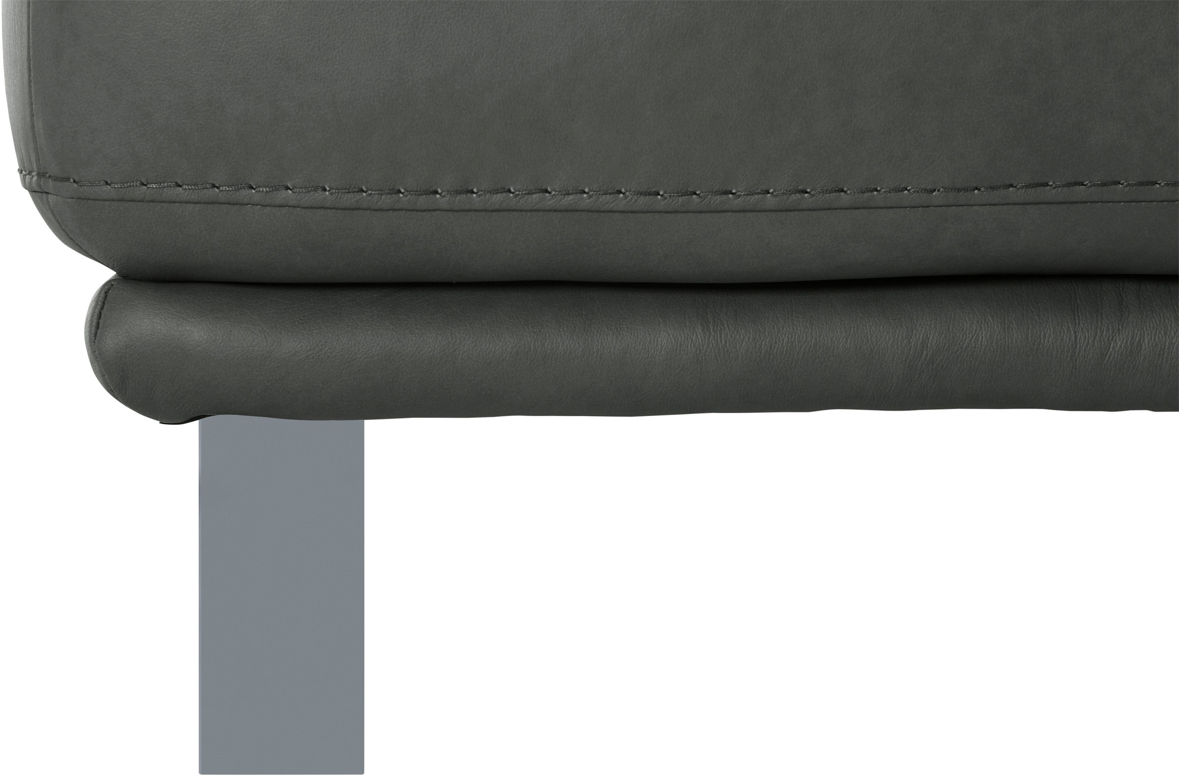W.SCHILLIG Hocker »montanaa«, mit Metallkufen in Silber matt, Breite 141 cm