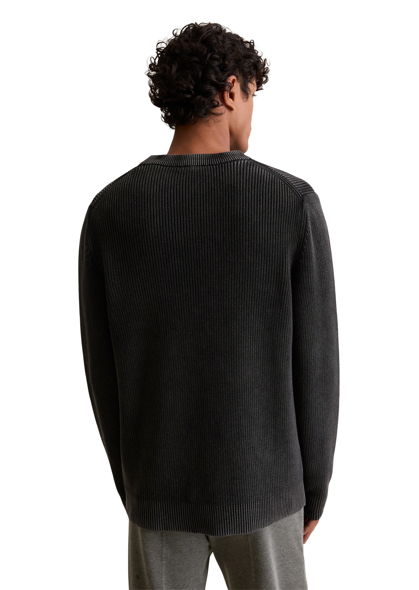 Marc O'Polo DENIM Rundhalspullover »loose fit mit speziellem Farbeffekt«