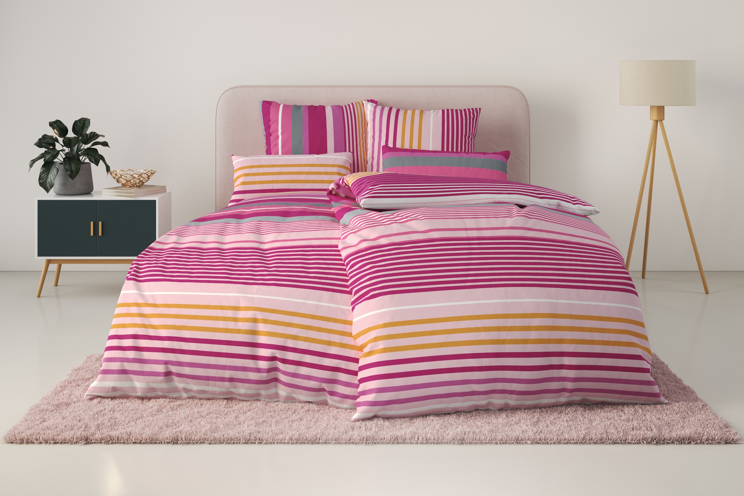 OTTO home Bettwäsche »Elvea« 2 Stk. tlg. in Gr. 135x200 oder 155x220 cm, 10 günstig online kaufen