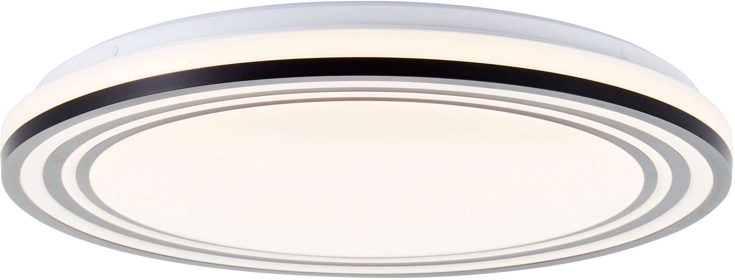 BreLight LED Wandleuchte »Kobana«, D 49 cm, 3800 lm, 3000-6500 K, dimmbar, CCT, schwarz/weiß