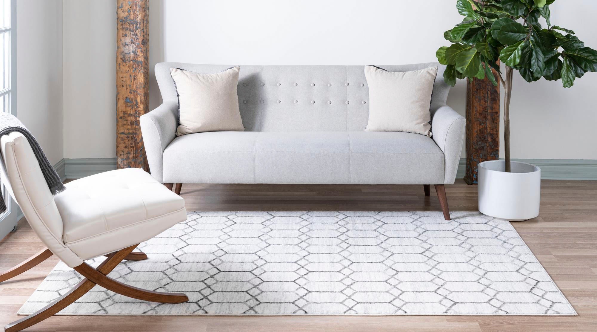 Myflair Möbel & Accessoires Teppich »Titan Trellis, LAGERRÄUMUNG!«, rechteckig, 13 mm Höhe, Kurzflor, gewebt, modernes geometrisches Design