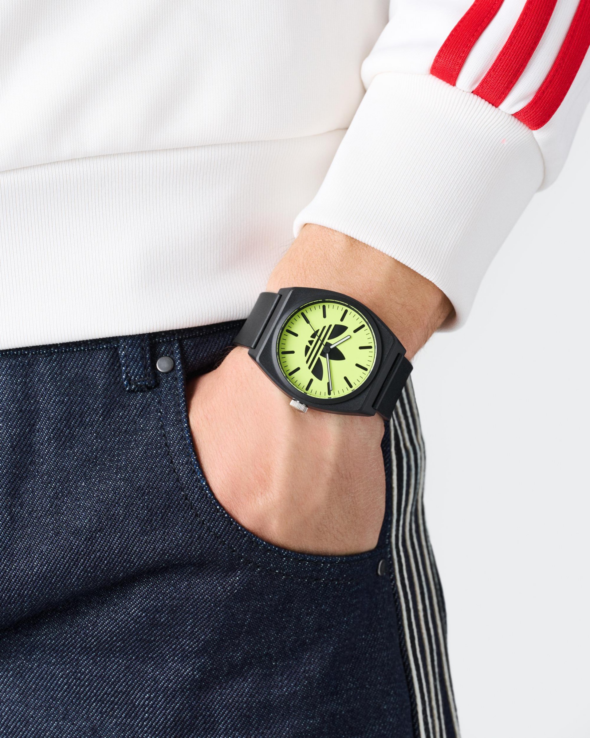 adidas Originals Quarzuhr »PROJECT TWO« Armbanduhr, Herrenuhr, Damenuhr, Resinarmband, Acrylglas