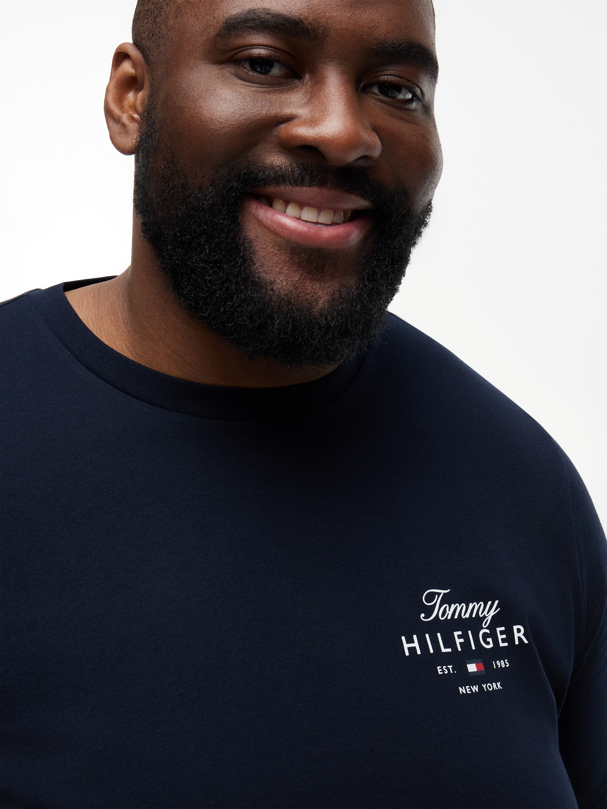 Tommy Hilfiger Big & Tall T-Shirt »BT-SCRIPT STACK« Große Größen, aus Jersey mit Logo