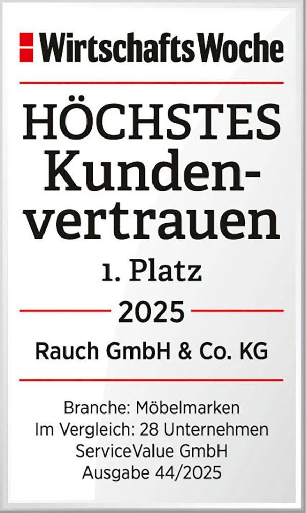 rauch Schubkastenkommode »Kommode Sideboard Wäscheschrank Schrank SKAT MERIDIAN« inkl. SOFT-CLOSE-FUNKTION,  mit 5 Schubladen mit Glasfront in elegantem Design MADE IN GERMANY