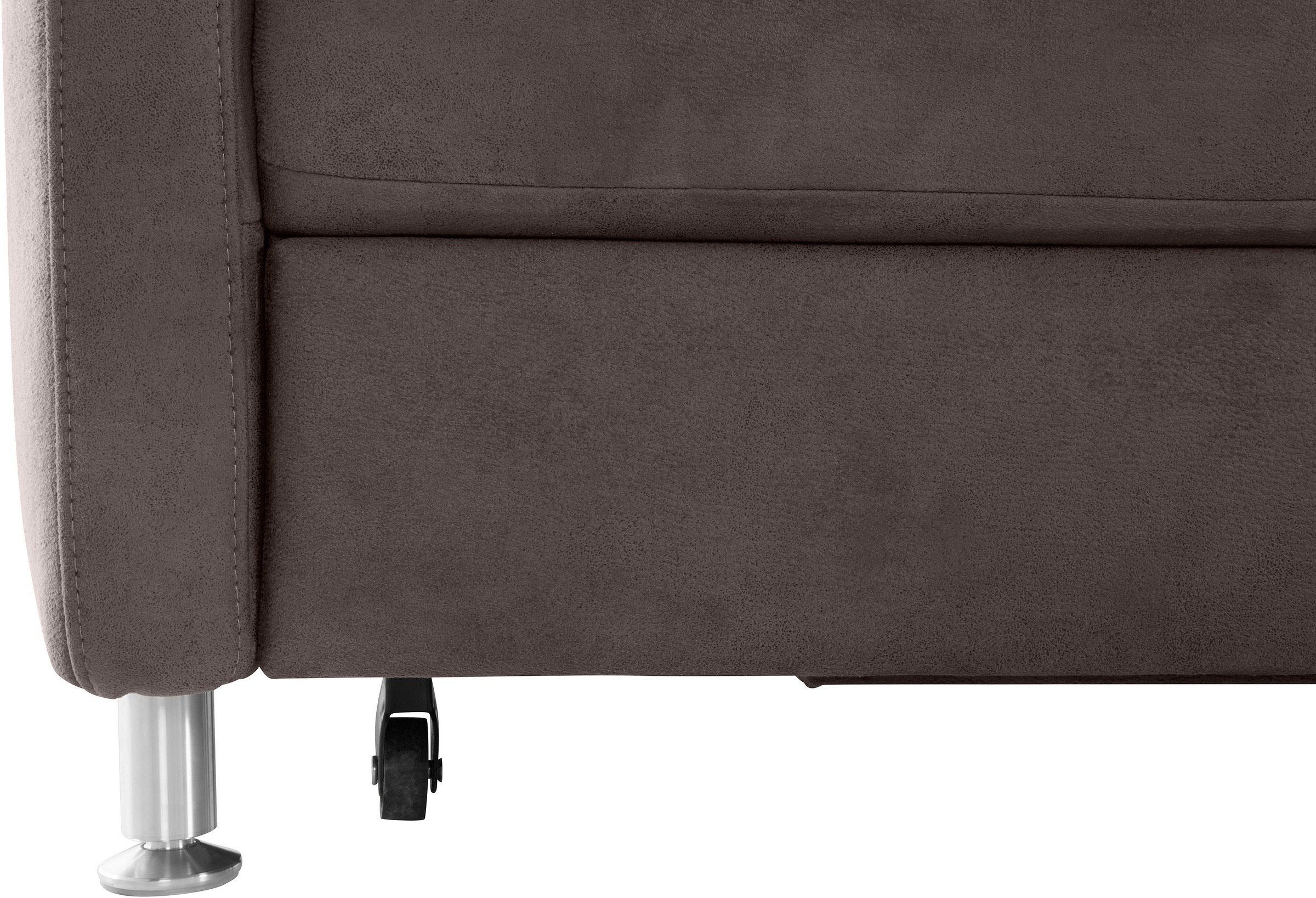 sit&more Ecksofa »Darwin L-Form«, inklusive Federkern, wahlweise mit Kopfteilverstellung, Bettfunktion