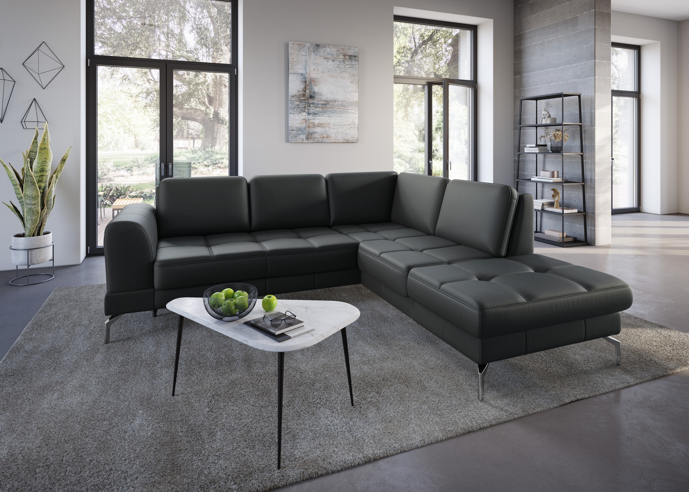 sit&more Ecksofa »Bendigo L-Form«, inklusive Sitztiefenverstellung, Bodenfr günstig online kaufen