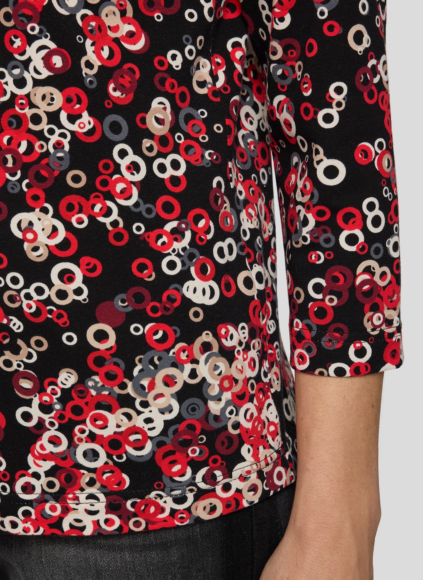 Rabe 3/4-Arm-Shirt mit Rundhals, gemustert