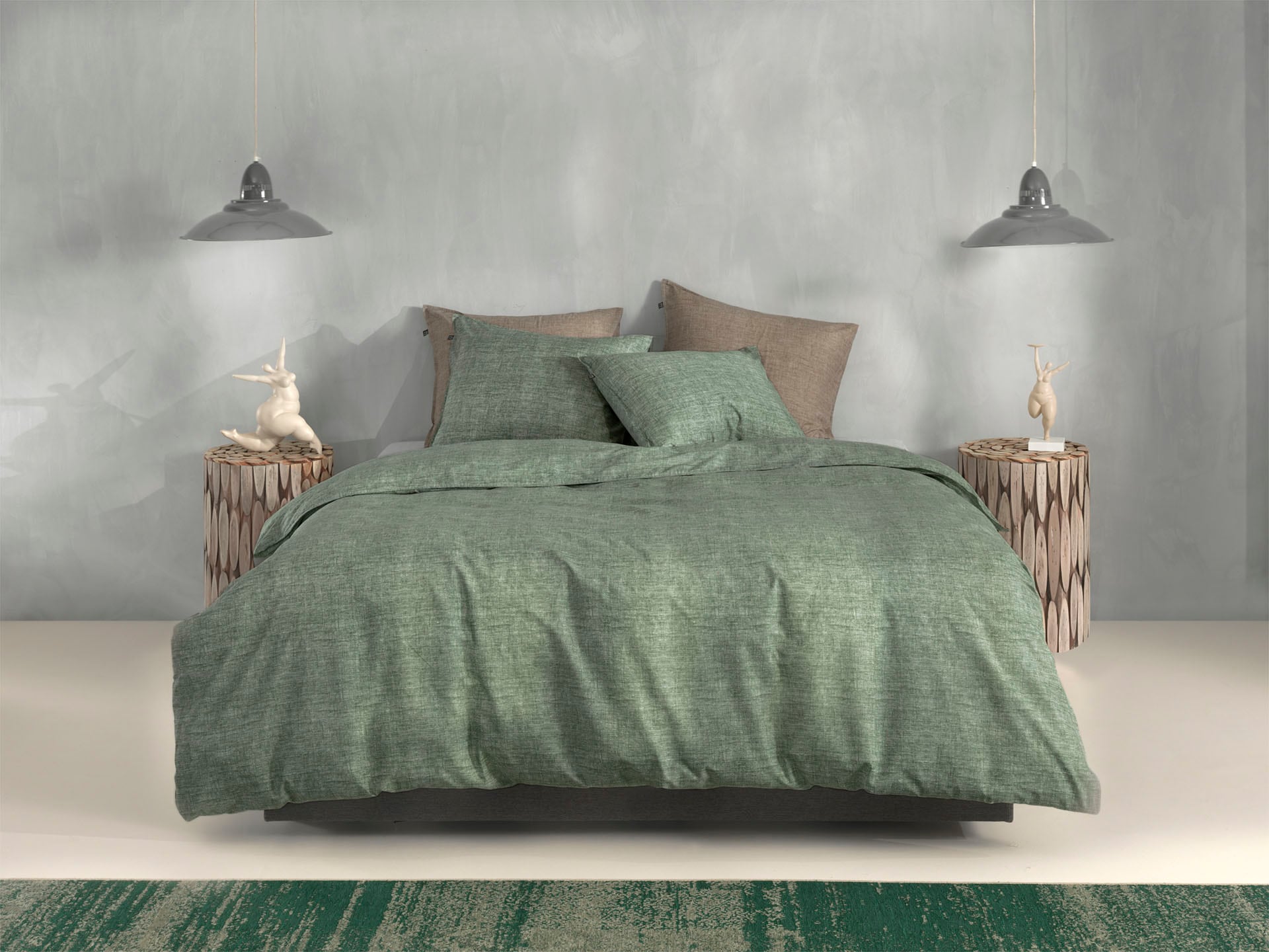 ZO HOME Bettwäsche »Zohome Bettwäsche Lino« 2 Stk. Bettwäsche aus 100% Baumwolle, hochwertige Renforcé, ab 135x200 cm.