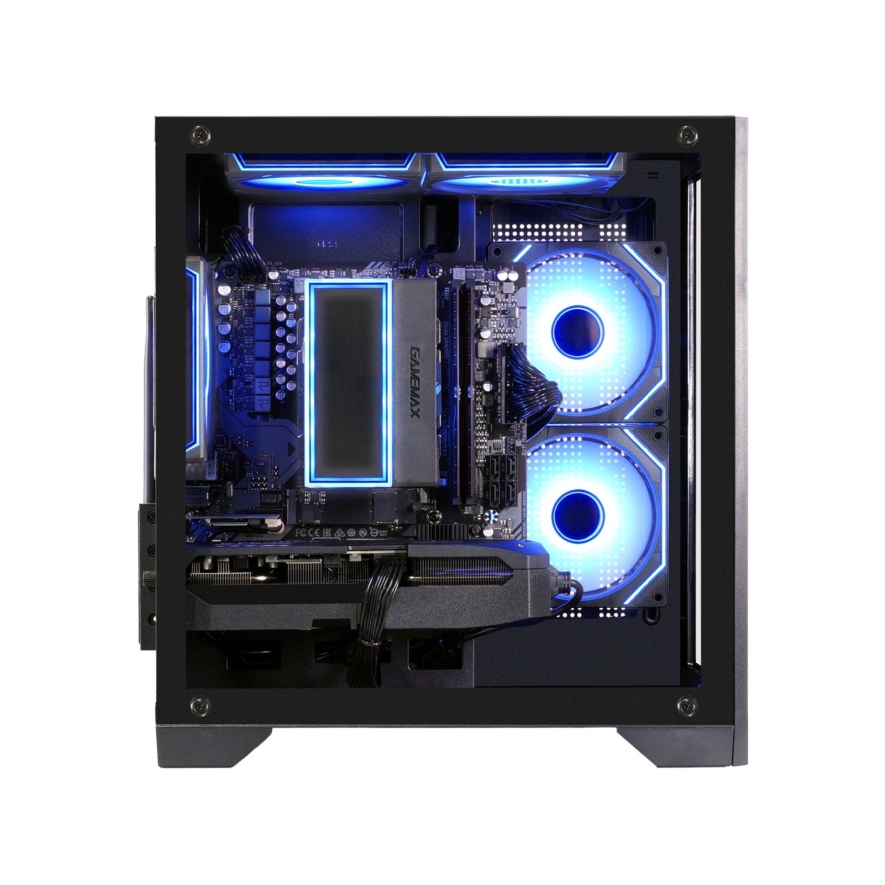 GAMEMAX Gaming-PC »Infinity Mini BK 7998 AMD Ryzen 7 9700X 16GB DDR5 1TB SSD RX 9070 XT« Windows 11, DDR5 RAM