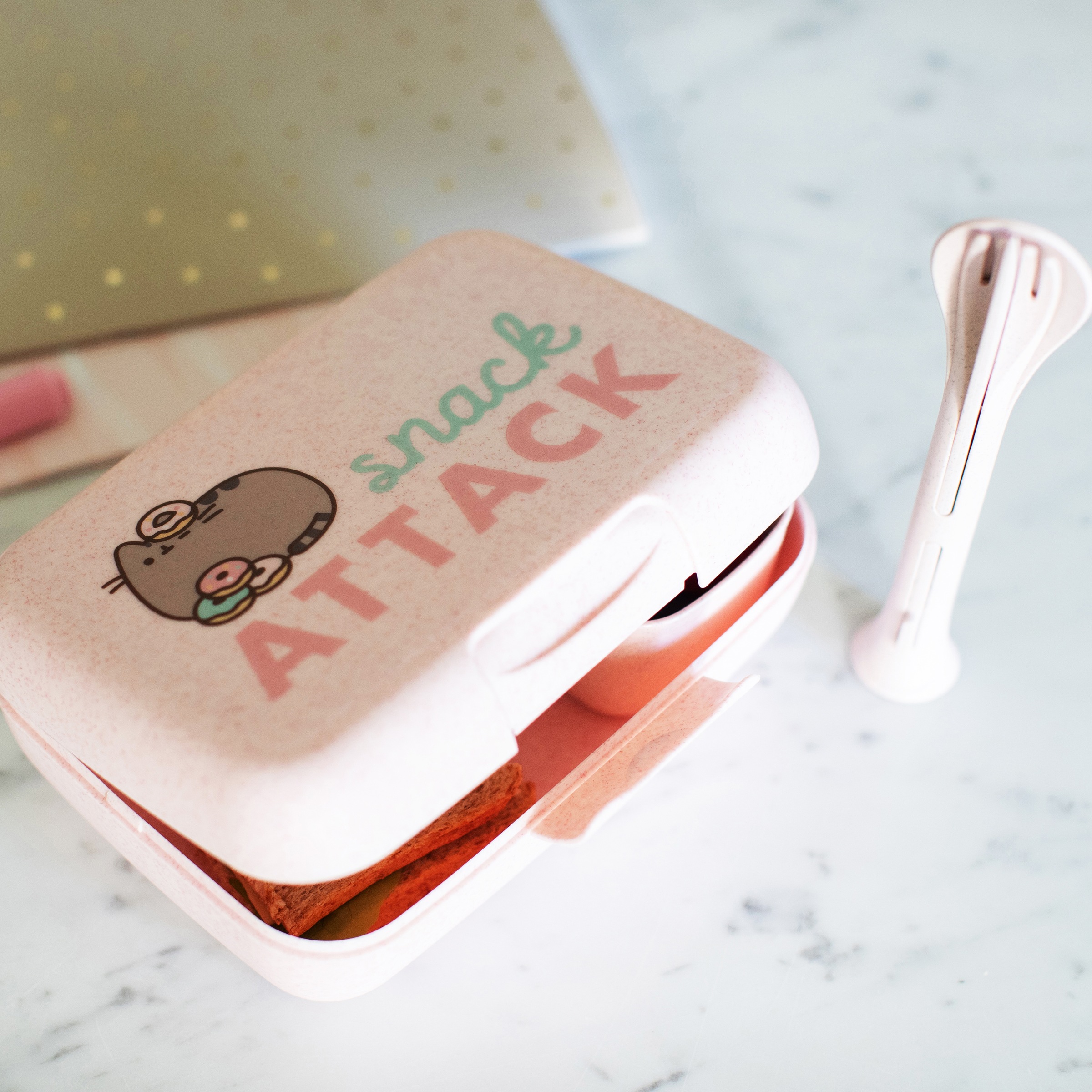 KOZIOL Lunchbox »CANDY READY PUSHEEN SNACK ATTACK«, (Set, 3 tlg.), spülmaschinengeeignet, 100% recycelbar