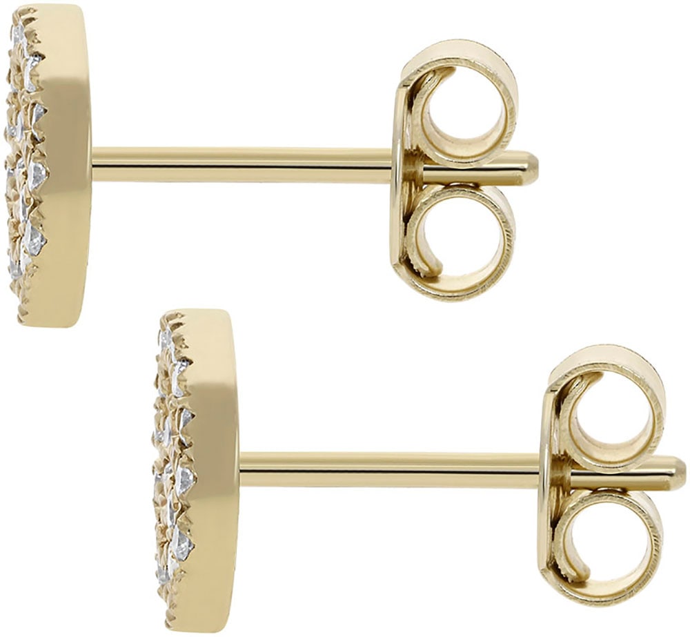 Firetti Paar Ohrstecker »Schmuck Geschenk Gold 585 Ohrschmuck Ohrringe Spirale«