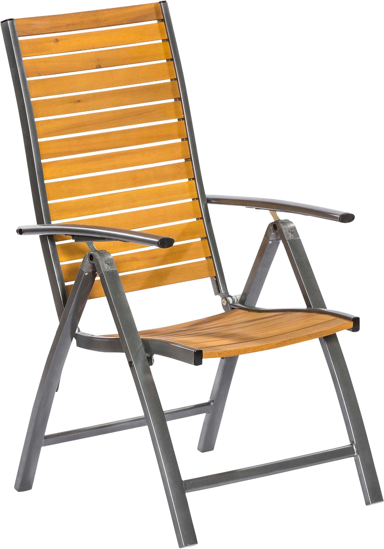 MERXX Garten-Essgruppe »Santorin« Set, 13 tlg. inkl. 6 Klappsessel, 6 Auflagen, 1 Ausziehtisch