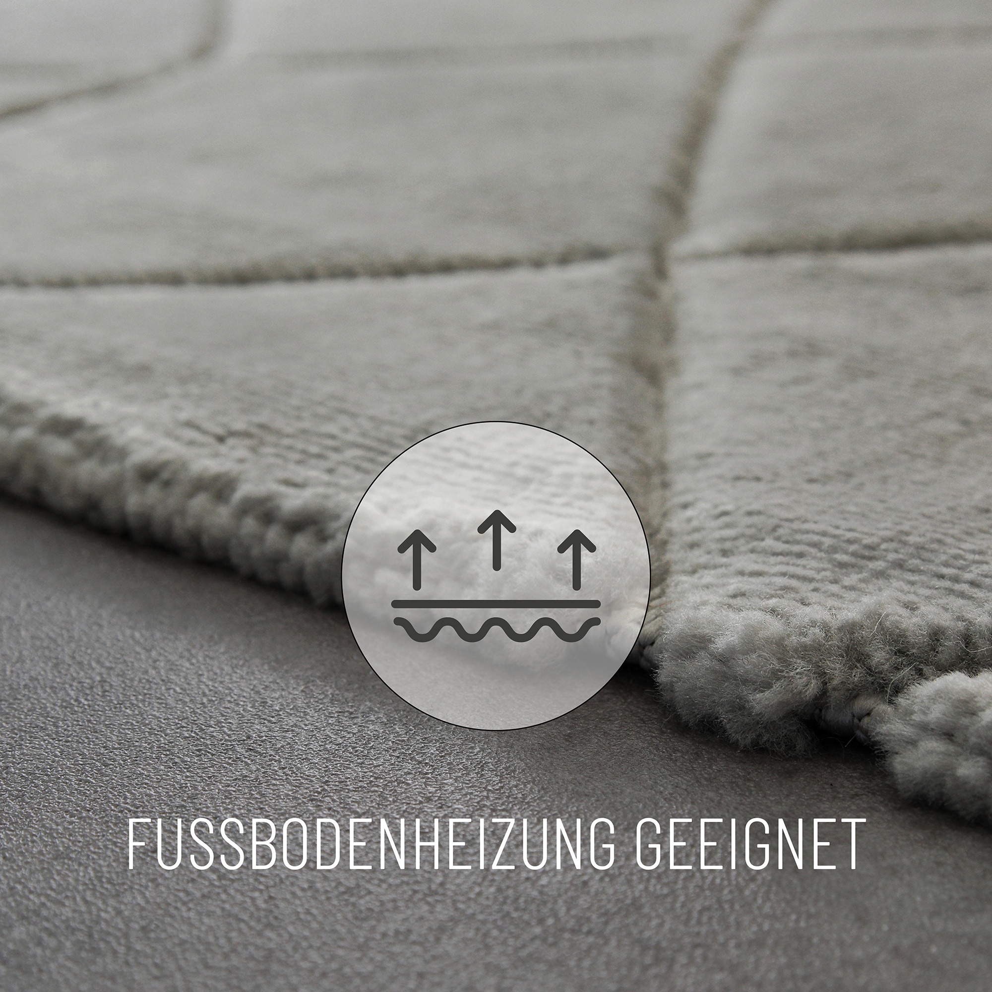 Wecon home Teppich »Unplugged, auch in quadratischer Form«, rechteckig, 10 mm Höhe, Kurzflor, Hoch Tief Struktur, gewebt, Wohnzimmer, Schlafzimmer, modern